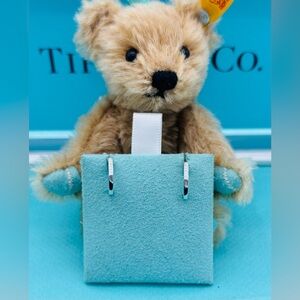 Tiffany & Co Frank Gehry Torque White Gold & Diamond Hoops Mini Pouch Box